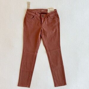NWT LOFT terracotta curvy skinny jeans size 4 petite